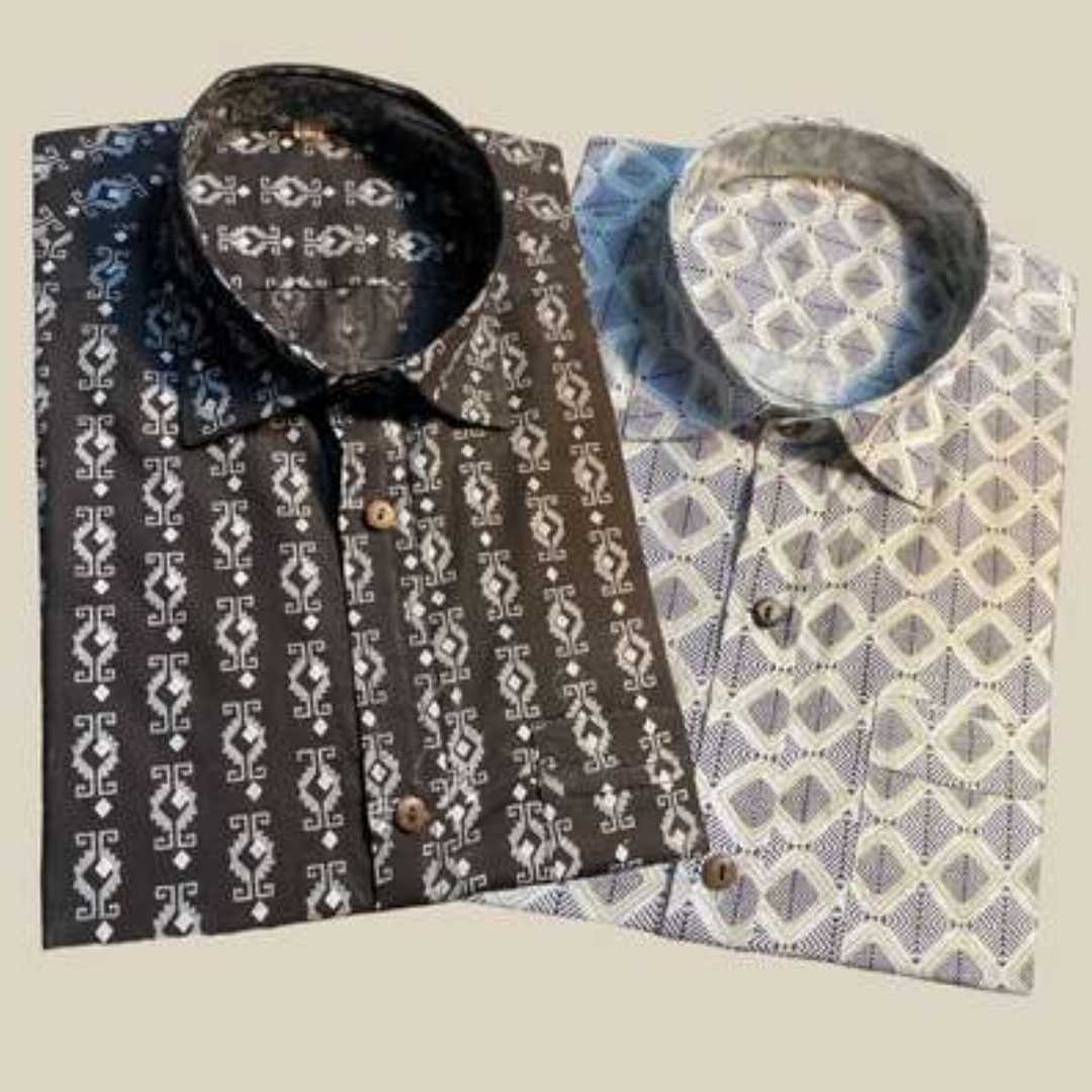 Arong,Cotton,Half,Sleeve,Shirt